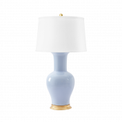 Acacia Lamp with Shade, Perriwinkle Blue