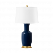 Alia Lamp with Shade, Navy Blue
