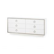 Ansel Extra Large 6-Drawer, Chiffon White