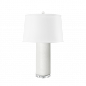 Cleo Lamp with Shade, Off White Linen
