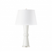 Clarissa Lamp with Shade, Antique White