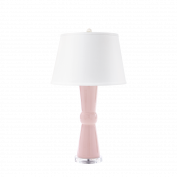 Clarissa Lamp with Shade, Pink