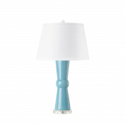 Clarissa Lamp with Shade, Light Turquoise