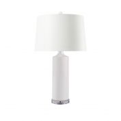 Conniston Lamp with Shade, White Cloud