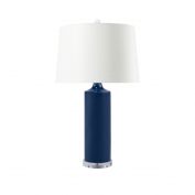 Conniston Lamp with Shade, Classic Blue