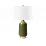 Carolyn Lamp with Shade, Olive Green