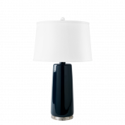 Edgware Lamp with Shade, Midnight Blue