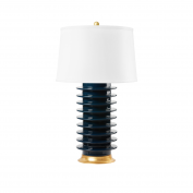 Elektra Lamp with Shade, Navy Blue