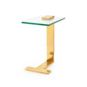 Elle Side Table, Brushed Brass