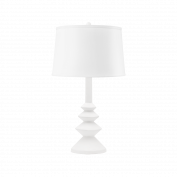 Ernst Lamp with Shade, Plaster White