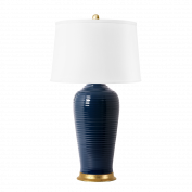 Kaylin Lamp with Shade, Navy Blue