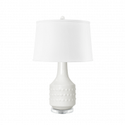 Mariah Lamp with Shade, White Cloud