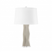 Molino Lamp with Shade, Dove Gray