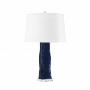 Molino Lamp with Shade, Polo Blue