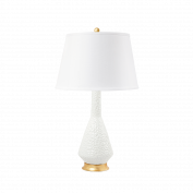 Oporto Medium Lamp with Shade, Moon White