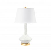Oporto Tall Lamp with Shade, Moon White