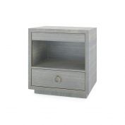 Parker 2-Drawer Side Table, Slate Blue Shimmer