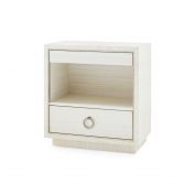 Parker 2-Drawer Side Table, Light Natural Shimmer