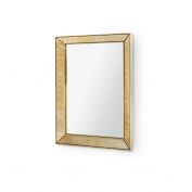 Reese Small Mirror, Antique Champagne Mirror