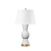 Tao Lamp with Shade, White Smoke