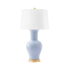 Acacia Lamp with Shade, Perriwinkle Blue