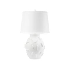 Bracque Lamp With Shade, Blanc de Chine