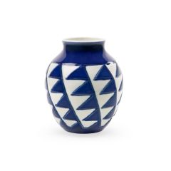 Columbina Vase, Blue and White