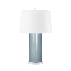 Formosa Lamp with Shade, Smoke Blue